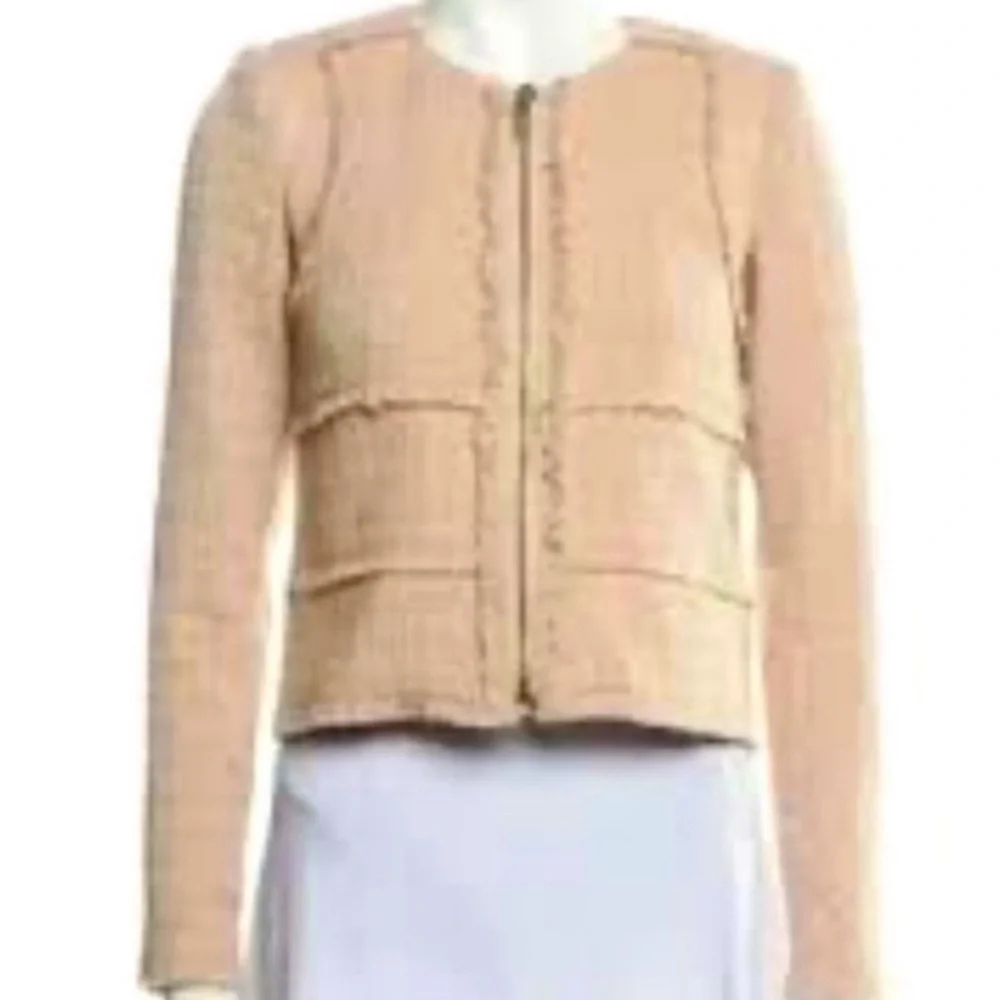Rebecca Taylor Tweed Zip Up Blazer - Picture 15 of 16
